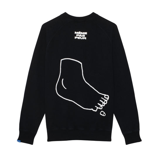 MÊME PAS PEUR CREWNECK BLACK